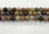 CWJ584 15.5 inches 12mm round wooden jasper beads wholesale