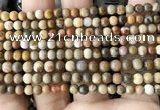 CWJ590 15.5 inches 4mm round wood jasper beads wholesale