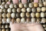 CWJ594 15.5 inches 12mm round wood jasper beads wholesale