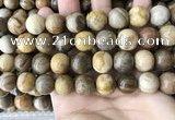 CWJ595 15.5 inches 14mm round wood jasper beads wholesale