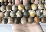 CWJ597 15.5 inches 18mm round wood jasper beads wholesale