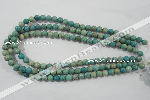 CXH102 15.5 inches 8mm round dyed Xiang He Shi gemstone beads