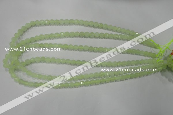 CXJ151 15.5 inches 6mm faceted round New jade beads wholesale