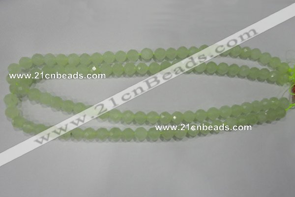 CXJ152 15.5 inches 8mm faceted round New jade beads wholesale