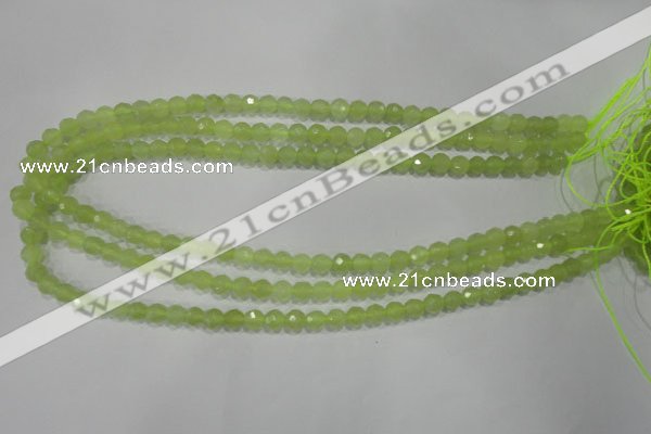 CXJ161 15.5 inches 6mm faceted round New jade beads wholesale