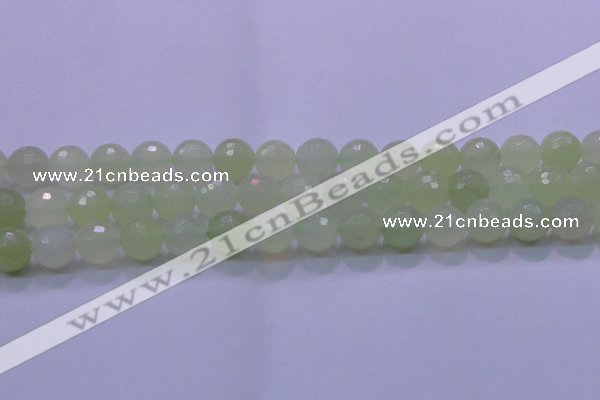 CXJ222 15.5 inches 14mm faceted round New jade beads wholesale