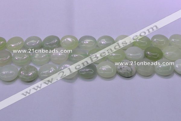 CXJ227 15.5 inches 20mm flat round New jade beads wholesale