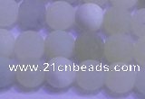 CXJ302 15.5 inches 8mm round matte New jade beads wholesale