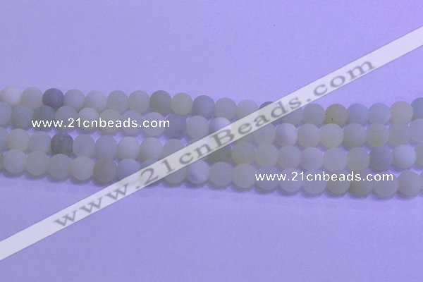 CXJ302 15.5 inches 8mm round matte New jade beads wholesale