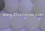 CXJ306 15.5 inches 16mm round matte New jade beads wholesale