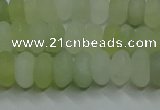 CXJ312 15.5 inches 6*10mm rondelle matte New jade beads wholesale