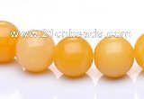 CYJ02 16 inches 6mm round yellow jade gemstone beads Wholesale