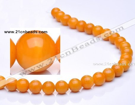 CYJ10 16 inches 6mm round yellow jade gemstone beads Wholesale