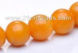 CYJ16 16mm round 16 inches yellow jade gemstone beads Wholesale