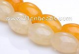 CYJ33 16 inches 8*12mm rice yellow jade gemstone beads Wholesale