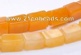 CYJ41 16 inch 5*7mm cuboid yellow jade gemstone beads Wholesale