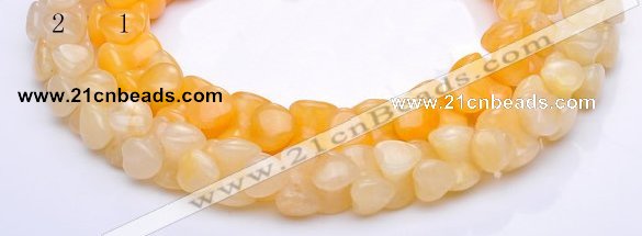 CYJ42 16 inch 9*12mm dumbbell-shaped yellow jade gemstone beads