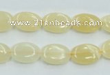 CYJ60 15.5 inches 10*14mm oval yellow jade gemstone beads wholesale