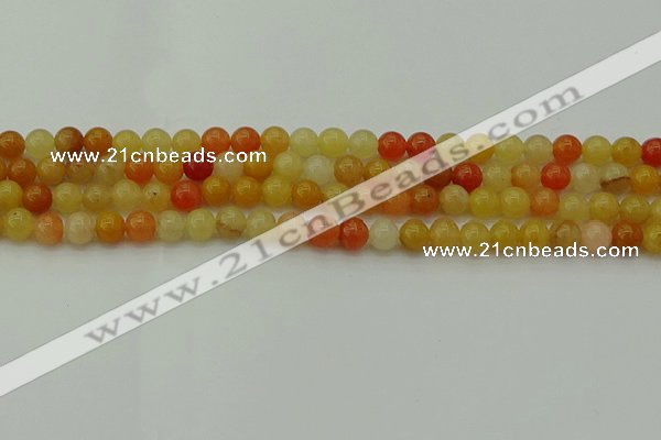 CYJ621 15.5 inches 6mm round yellow jade beads wholesale