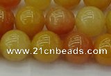 CYJ624 15.5 inches 12mm round yellow jade beads wholesale