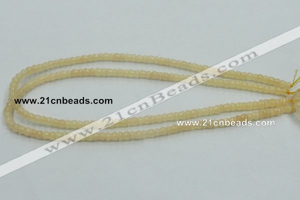 CYJ63 15.5 inches 6*7mm vase-shaped yellow jade gemstone beads wholesale