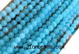 CYJ674 15 inches 6mm round dyed yellow jade beads wholesale