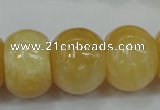 CYJ68 15.5 inches 18*25mm rondelle yellow jade beads wholesale