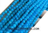 CYJ680 15 inches 6mm round dyed yellow jade beads wholesale