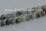 CYQ02 15.5 inches 6mm round natural pyrite quartz beads wholesale