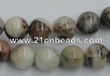 CYQ05 15.5 inches 12mm round natural pyrite quartz beads wholesale