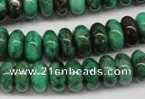 CYQ80 15.5 inches 6*12mm rondelle dyed pyrite quartz beads wholesale