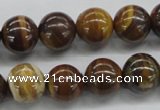 CZJ172 15.5 inches 12mm round iron zebra jasper beads wholesale