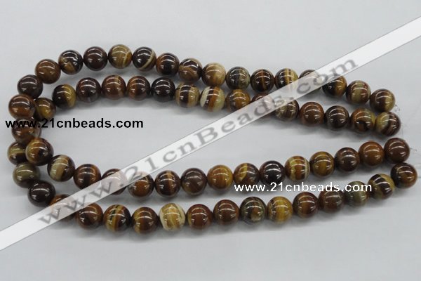 CZJ172 15.5 inches 12mm round iron zebra jasper beads wholesale