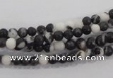 CZJ202 15.5 inches 6mm round black & white zebra jasper beads