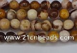 CZJ270 15.5 inches 4mm round zebra jasper beads wholesale