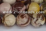 CZJ274 15.5 inches 12mm round zebra jasper beads wholesale