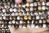 CZJ292 15.5 inches 8mm round brown zebra jasper beads wholesale