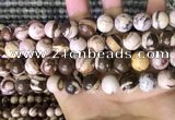 CZJ294 15.5 inches 12mm round brown zebra jasper beads wholesale