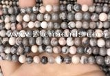 CZJ297 15.5 inches 6mm round pink zebra jasper beads wholesale