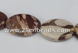 CZJ358 15.5 inches 18*25mm oval zebra jasper beads wholesale