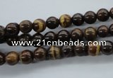 CZJ69 15.5 inches 6mm round iron zebra jasper beads wholesale