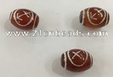 DZI318 10*14mm drum tibetan agate dzi beads wholesale