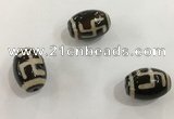 DZI331 10*14mm drum tibetan agate dzi beads wholesale