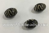 DZI344 10*14mm drum tibetan agate dzi beads wholesale