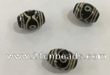 DZI346 10*14mm drum tibetan agate dzi beads wholesale