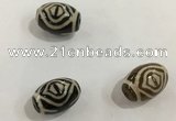 DZI348 10*14mm drum tibetan agate dzi beads wholesale