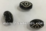 DZI351 10*14mm drum tibetan agate dzi beads wholesale