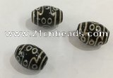 DZI352 10*14mm drum tibetan agate dzi beads wholesale