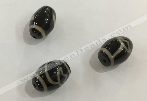 DZI357 10*14mm drum tibetan agate dzi beads wholesale