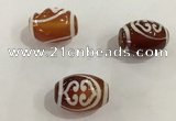 DZI367 10*14mm drum tibetan agate dzi beads wholesale